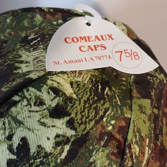Comeaux Camo/Hunters Orange Reversible Welders Cap - Picture 2 of 7